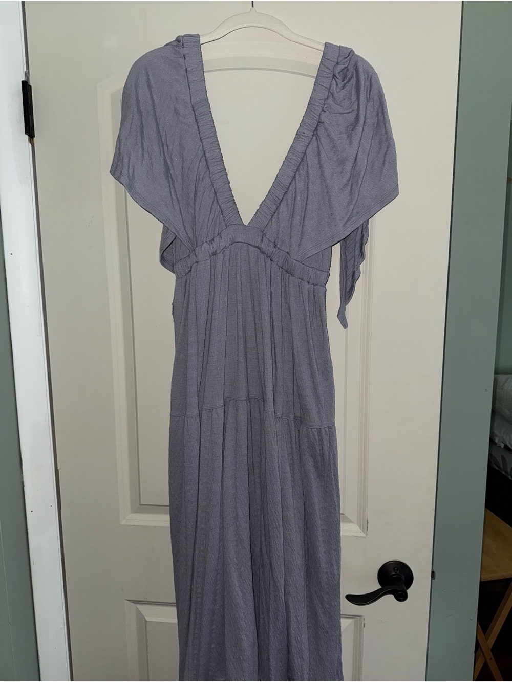 Free People La La Maxi Dress in Lilac Grey